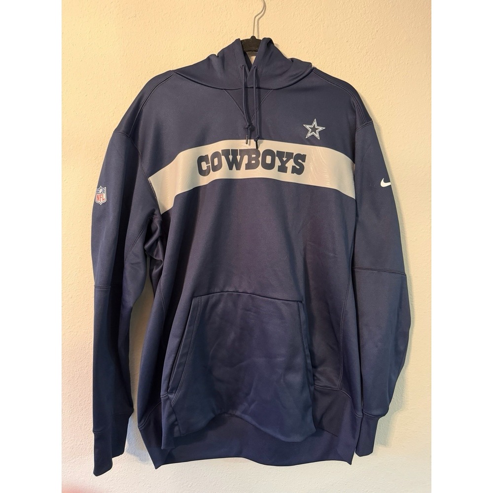 Nike Men's Dallas Cowboys‎ NFL on field  Hoodie XL Navy Blue Therma NWOT